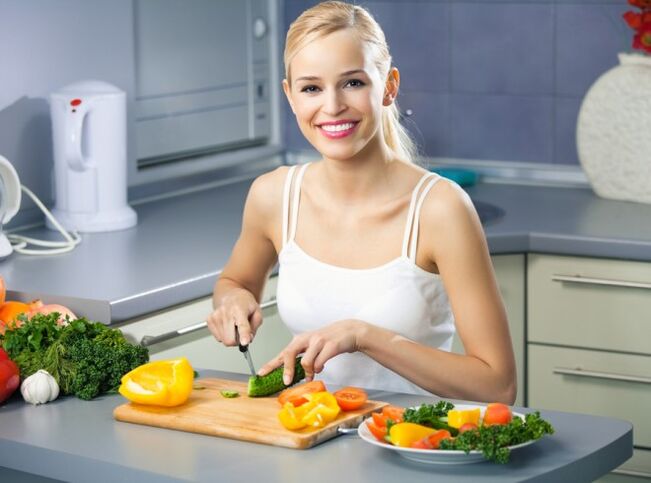 Prepare healthy diet foods for a slim and healthy body