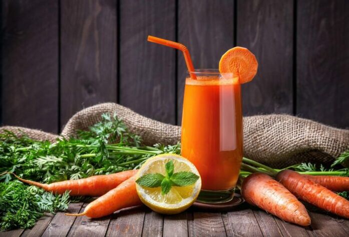 Carrot juice for owners of the second blood group