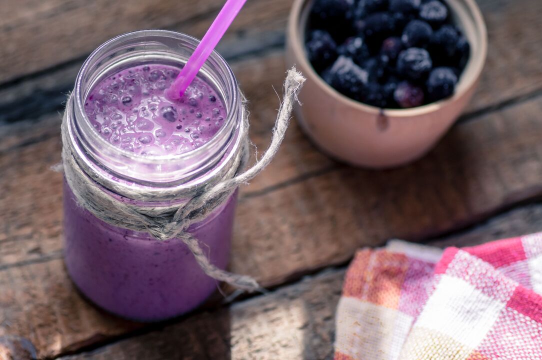 mint-blueberry smoothie for weight loss